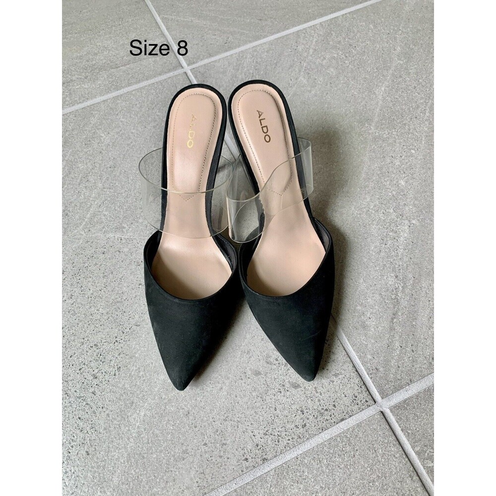 Aldo Suede Pointed Toe Backless Pump Size 8